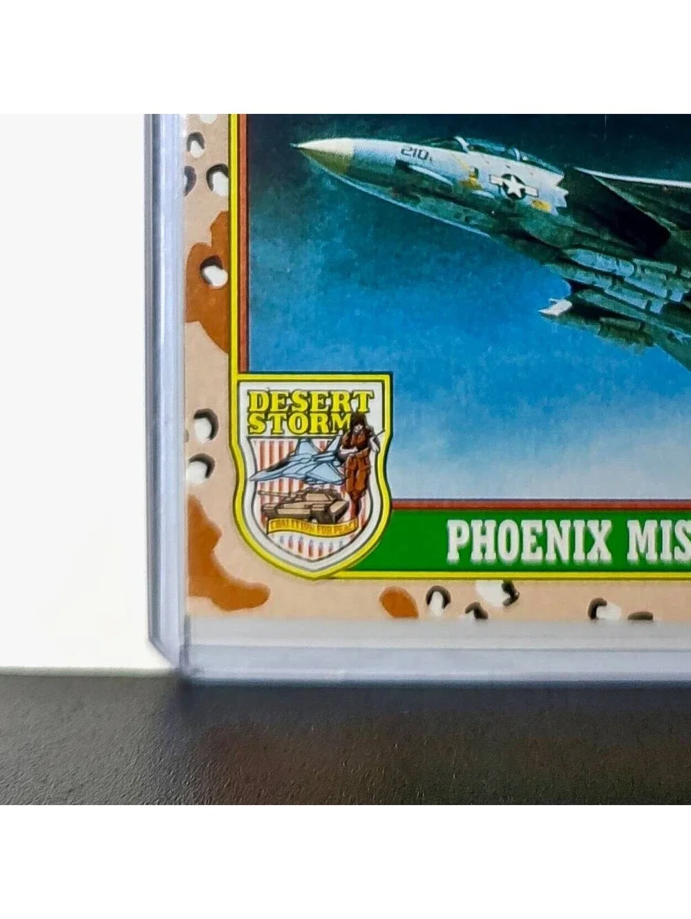 Phoenix Missiles on F-14 1991 Topps Desert Storm #23 Card - Picture 5 of 10